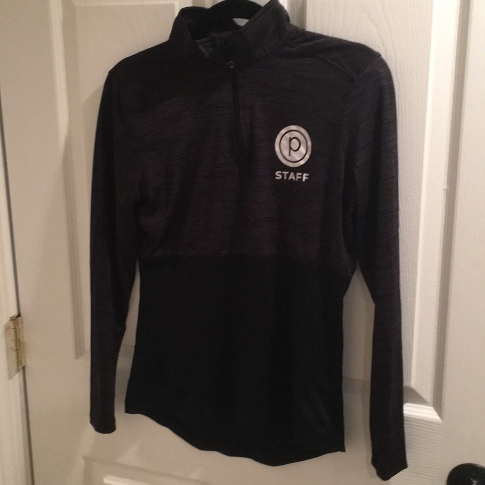 PURE BARRE COLOR BLOCK HALF ZIP